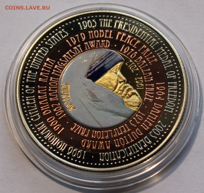 Камерун 100 франков 2012 Мать Тереза.ТИРАЖ-777 шт. Триметалл - 3