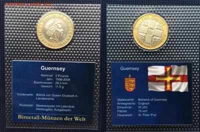 биметалл Гернси 2 фунта 2006 крест UNC блистер тираж 9500 - bimetall_gernsi_2_funta_2006_krest_gologramma_unc_blister_v_zapajke_redkaja_tirazh_9500_shtuk