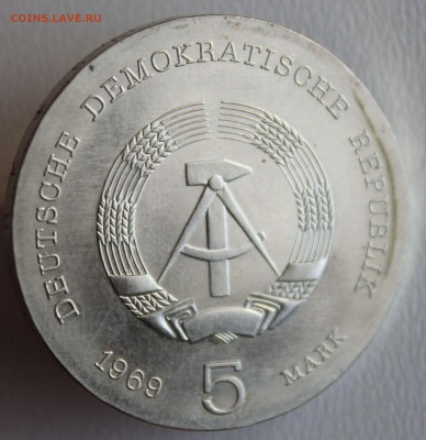 С РУБ.ГДР 5 МАРОК 1969 ГЕНРИХ ГЕРЦ, UNC  до 7.03 в 22 - IMG_0985
