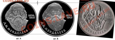 Менделеев. Определение штампа. - МЕНДЕЛЕЕВ (реверсы А и Б)