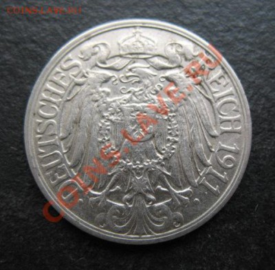 Германия, 1911 г, 25 пф, до 12.04 в 21-00 мск - г 1911 25