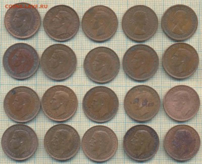 Великобритания фартинги 1922-56 гг., фикс-цена - фарт1