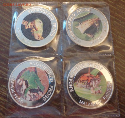 МАЛАВИ - РЕДКИЕ ЖАБЫ цветные набор 10 штук до 9.03, 22.00 - Малави Жабы в опасности 10 шт._3