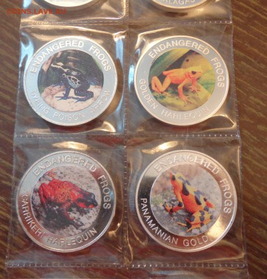 МАЛАВИ - РЕДКИЕ ЖАБЫ цветные набор 10 штук до 9.03, 22.00 - Малави Жабы в опасности 10 шт._4