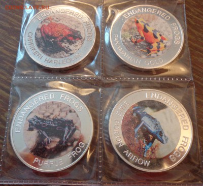 МАЛАВИ - РЕДКИЕ ЖАБЫ цветные набор 10 штук до 9.03, 22.00 - Малави Жабы в опасности 10 шт._5