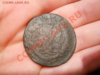 2 Копейки 1757 Года. Перечеканчик с Облачника. - 1.JPG