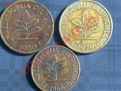 10, и 2 pfennig 80,79.66г. - Перфининг.1