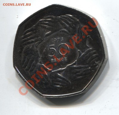 Великобритания 50 пенсов 1973 коробка до 11.04.11 в 22.00мск - box-50