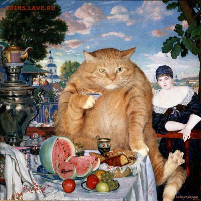 Кошки на монетах - Купчиха