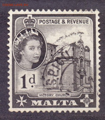 Мальта, церковь, гашеная, с 1 рубля, до 06.03.18 22:00 МСК - мальта