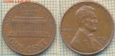 США 1 цент 1961 г., до 10.03.2018 г. 22.00 по Москве - США 1 цент 1961  152