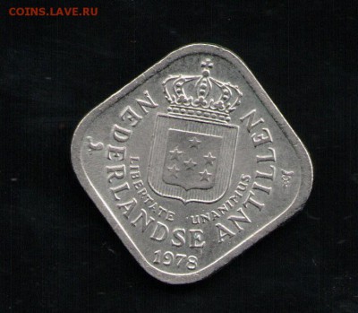 НИДЕРЛАНДСКИЕ АНТИЛЛЫ 5 ЦЕНТОВ 1978 КВАДРАТНАЯ - 22 001
