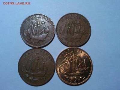 4шт. по пол пенни Великобритани, 1943-1967гг., до 09.03.18г. - IMG_20180305_203542_thumb