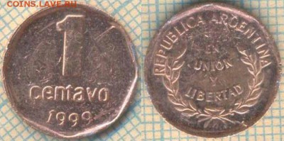 Аргентина 1 сентаво 1999 г., до 12.03.2018 г. 22.00 по Москв - Аргентина 1 сентаво 1999  301