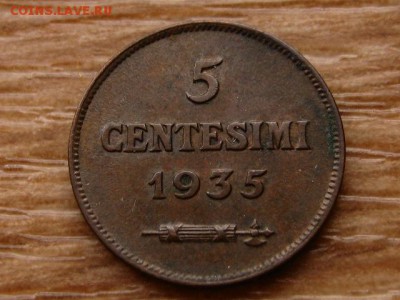 с10руб. Сан Марино 5 чентезимо 1935 до 09.03.18 в 22.00 М - IMG_1051.JPG