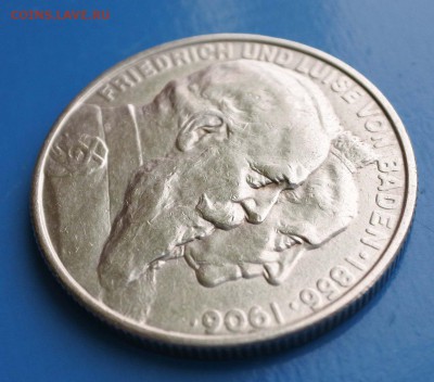 Баден 2 марки 1906г 50 лет свадьбы до 10.03. 22-00 мск - 2
