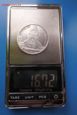 Саксония 3 марки 1913г  Битва народов до 10.03. 22-00 мск - 55