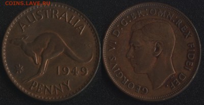 ======= СТАРАЯ ИНОСТРАНЬ ======= ФИКСИРОВАННАЯ ЦЕНА ======== - Австралия 1 пенни 1949