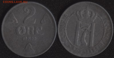 ======= СТАРАЯ ИНОСТРАНЬ ======= ФИКСИРОВАННАЯ ЦЕНА ======== - Норвегия 2 эре 1920