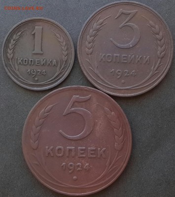1,3,5 копеек 1924.До 9.03.18.В 22:00 по мск - 20180307_151026-1