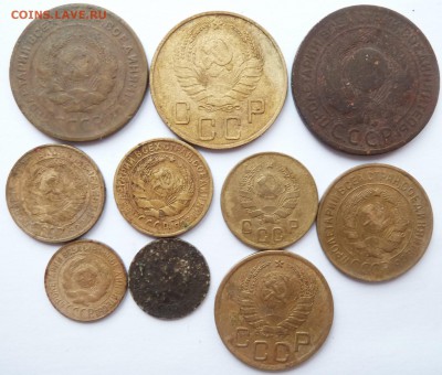 1,2,3,5 копеек 1924-1941 (10 монет) до 12.3.2018 (22.00 мск) - 10ав_сов