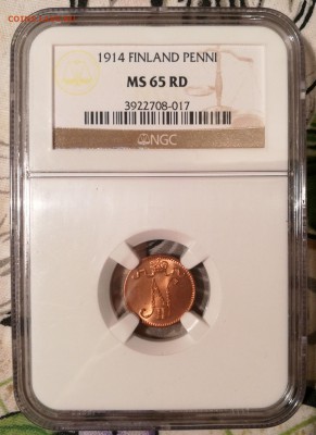 Пенни 1914 NGC MS 65 RED - 1