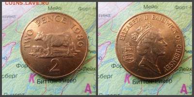 Гернси 2 пенса, 1986г - 5