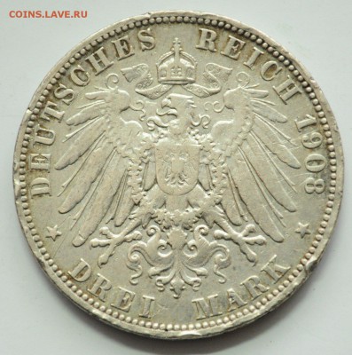 3 марки 1908г. Пруссия, до 12.03.18 в 22-00 - 79337322 (1)