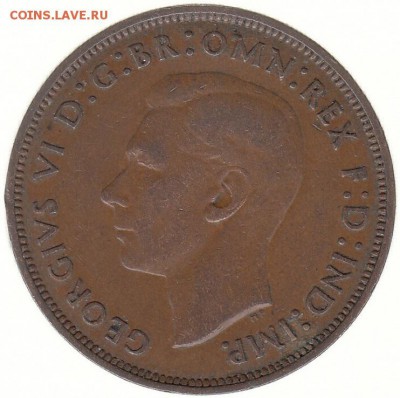 Англия 1 пенни 1948 до 13.03 в 22.00 по мск - а