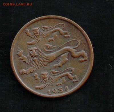 ЭСТОНИЯ 2 СЕНТИ 1934 - 18 001