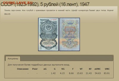 5 рублей 1947 год - Безымянный
