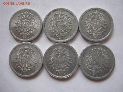 Германия 1 пфенниг 1917 A,D,E,F,G,J на оценку - IMG_6816