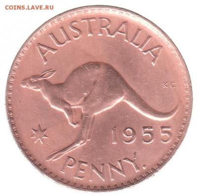 Австралия 1 пенни 1955 до 13.03 в 22.00 по мск - я