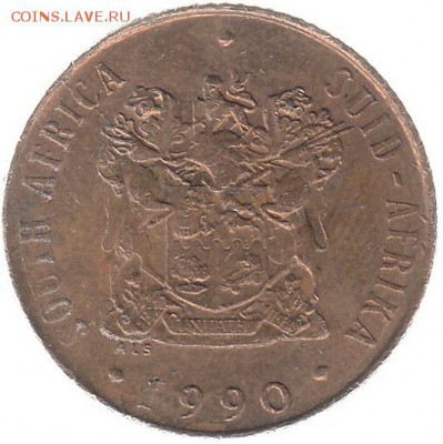 ЮАР 2 цента 1990 до 13.03 в 22.00 по мск - фс