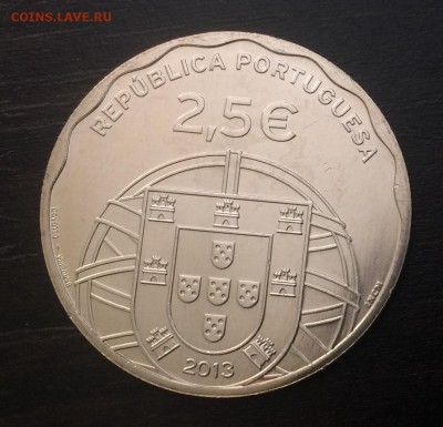 2,5 евро 2013 Португалия 100 лет с 200 р 16.03.2018 - IMG_9575.JPG