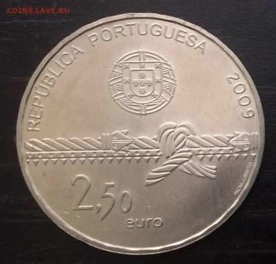 2,5 евро 2009 (Португалия) с 200 р 16.03.2018 - IMG_9608.JPG