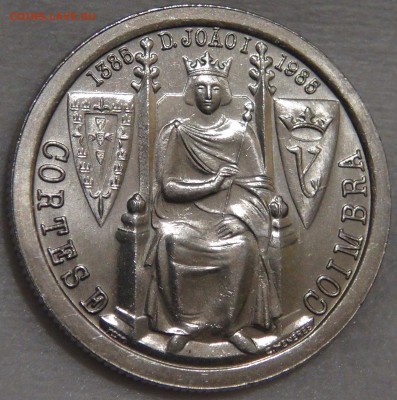 Португалия 25 эскудо 1985 UNC 600 лет Битва 15.03.18 (22-30) - DSC08619.JPG