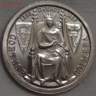 Португалия 25 эскудо 1985 UNC 600 лет Битва 15.03.18 (22-30) - DSC08617.JPG
