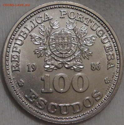 Португалия 100 эскудо 1986 UNC Футбол 15.03.18 (22-30) - DSC06523.JPG