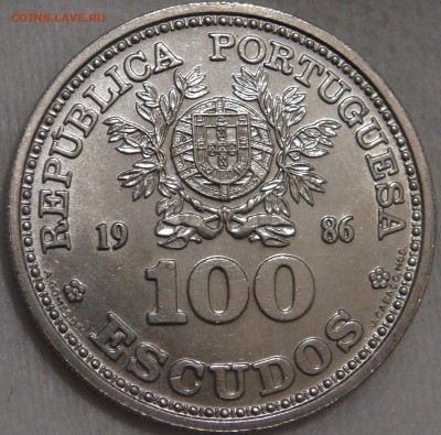 Португалия 100 эскудо 1986 UNC Футбол 15.03.18 (22-30) - DSC06520.JPG