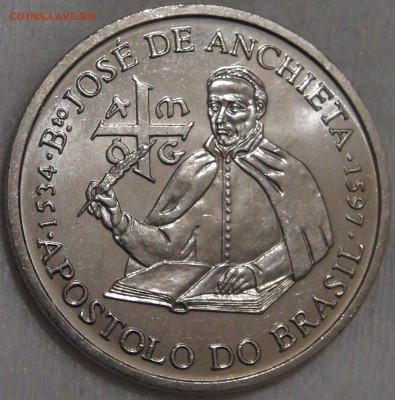 Португалия 200 эскудо 1987 UNC Хосе де Анчье 15.03.18 22-30 - DSC06357.JPG