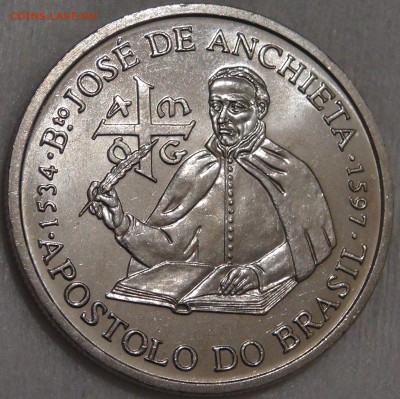 Португалия 200 эскудо 1987 UNC Хосе де Анчье 15.03.18 22-30 - DSC06354.JPG
