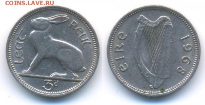 Ирландия 3 пенса 1968	 до 	15.02.18	 22:00 МСК - 171211_237
