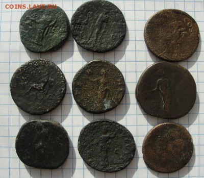 девять относительно крупных античных монет - 3