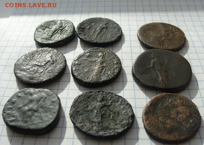 девять относительно крупных античных монет - 4