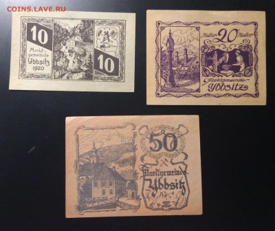 10,20,50h 1920 г нотгельды г.Ибзиц Австрия - CA1783B2-0B74-4E61-A407-6CE22AC8F2CD