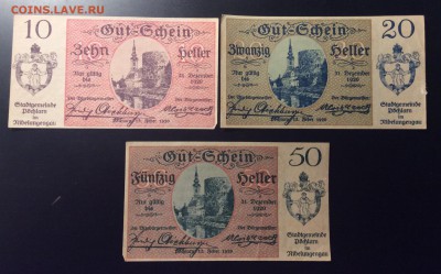 10,20,50 h 1920г нотгельды г.Пёлларн Австрия - EC1601B1-0E3E-45F8-8074-066A18F2ABAD