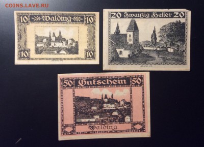 10,20,50h 1920г нотгельды г.Вальдинг Австрия - AA179E8D-6CD7-40FD-BE99-7C12E75991FB