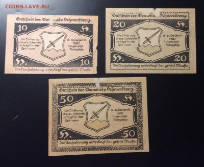 10,20,50h 1920г нотгельды г.Швертберг Австрия - 0D2AD924-1103-452C-860B-E97CF4940791