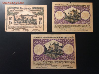 10,20,50h 1920г нотгельды г.Швертберг Австрия - F015EAE0-7DB1-4E51-BB1B-D5AE62F562D8